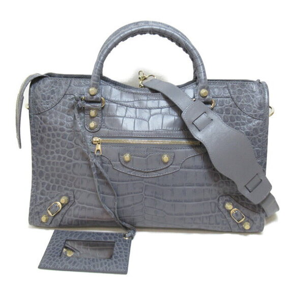 Balenciaga Handbags - Balenciaga Giant City Shoulder Bag Leather Gray